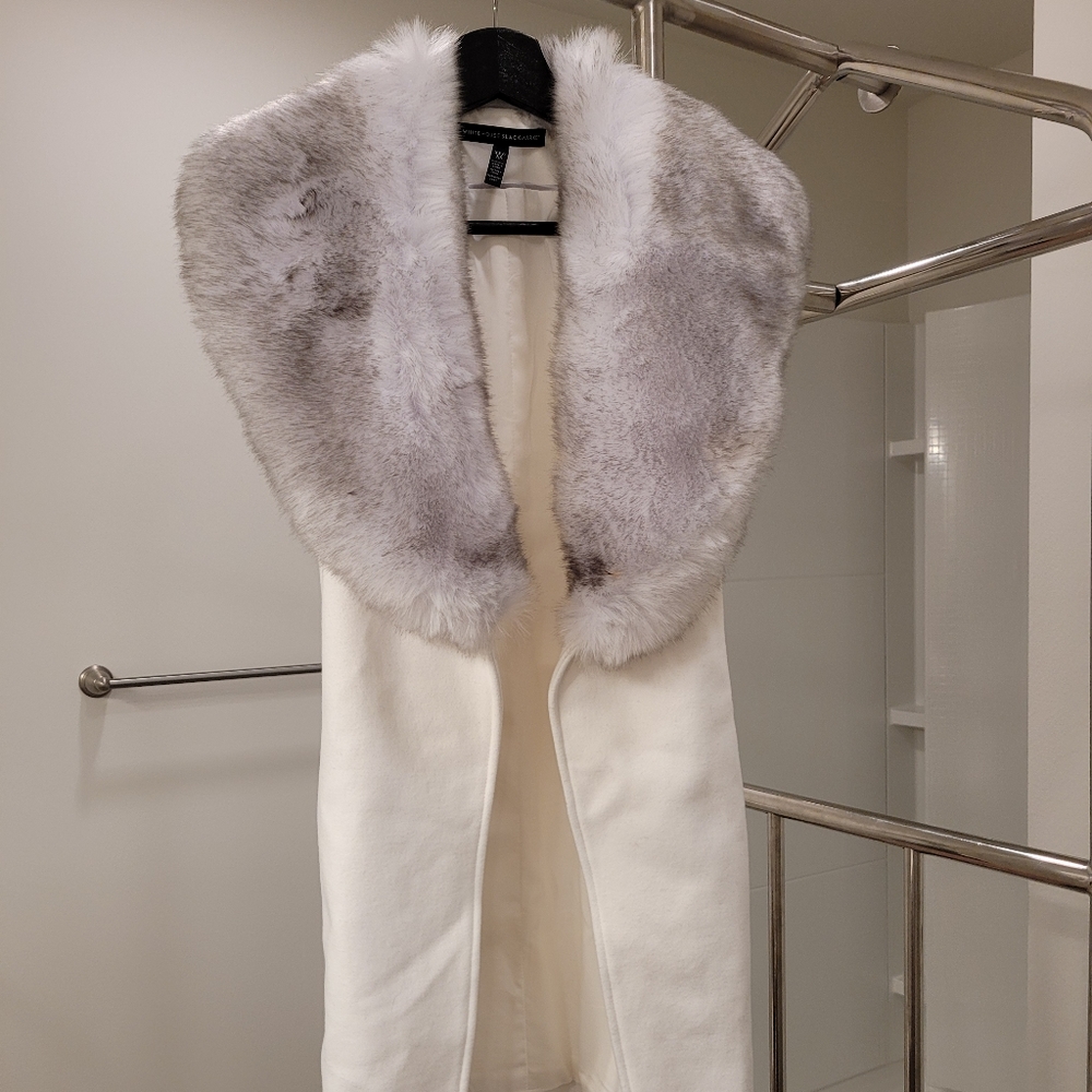 warm vest, white house black Market small